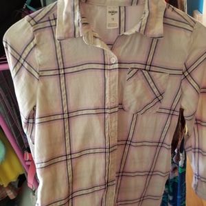 Girls pink Flannel Tunic